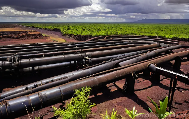 베네수엘라의 원유 생산 감소 원인 - Rusting Giants of the Orinoco**

A wide, sweeping shot of the vast Orinoco Oil Belt in Venezuela, un...