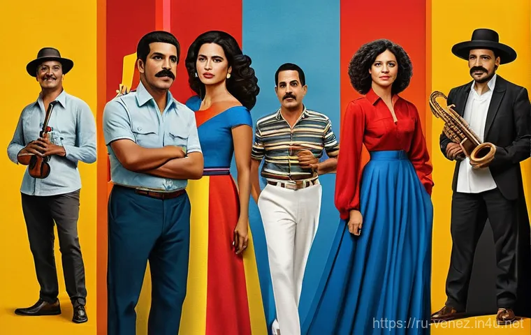베네수엘라 영화 및 드라마 추천 - **Prompt:** A realistic and authentic photograph depicting a scene from a modern Venezuelan independ...